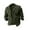Army Green, variant on Bomber Jacket Men's Lapel Slimfit Solid Color Pocket Button Long Sleeve Jacket Red M