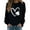 Black, variant on New & Trending!FUNUONY St Patricks Day Shirt Women's Fashionable Round Neck Casual Print Top Sweatshirt Beige L