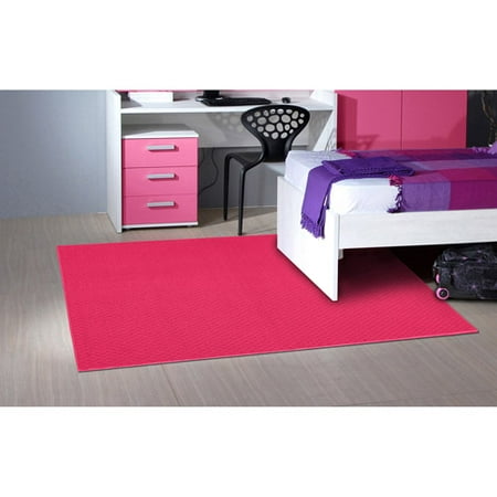 Garland Rug Town Square Solid Pink 6x9 Indoor Area Rug