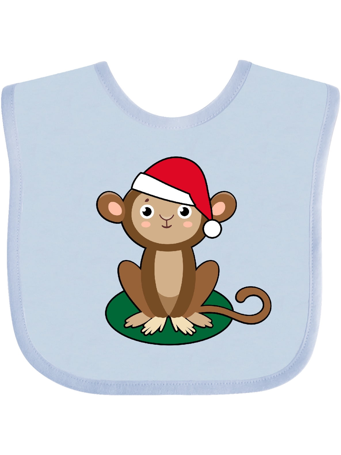 Christmas Monkey Santa Baby Bib Walmart Com Walmart Com