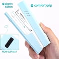 thumbnail image 3 of Effort Saving Desktop Stapler, One Touch Stapling, Easy to Load Ergonomic Stapler; Includes 1000 Staples and Staple Remover, 20 Sheet Capacity (blue), 3 of 5