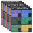 thumbnail image 1 of 3 Sets Diy 2025 Planner Stickers Set Self Adhesive Calendar Stickers Notepad Calendar Index Stickers Colored Calendar Stickers, 1 of 3