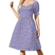 thumbnail image 2 of Vestido de manga corta con árbol morado mágico 1 Vestidos de verano para mujer Vestido para niñas vestidos elegantes tallas grandes Vestido, 2 of 7