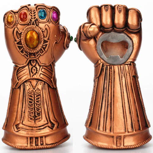 Thanos Infinity Gauntlet Glove 3 1/2" Tall Metal Bottle Opener 