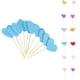thumbnail image 4 of Yuarrent 30pcs Corazón de Patrón Recoger Adhesivo Fieltro Palillos Cóctel Sandwich Decoración del hogar rojo helado Yuarrent JJ17337-04, 4 of 6