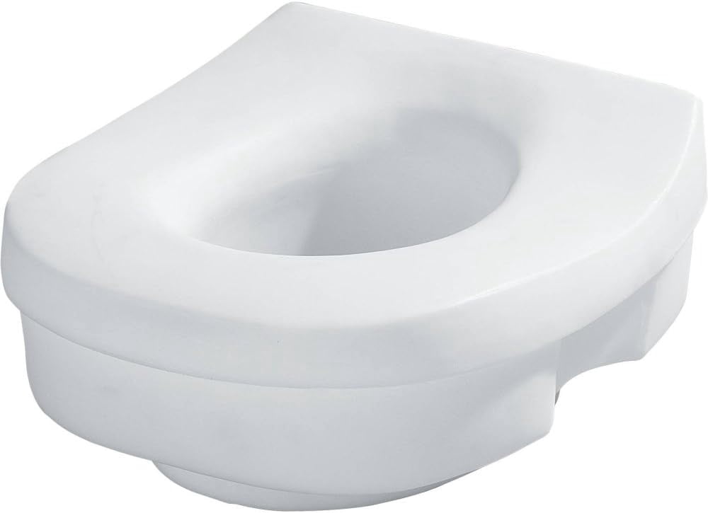 Moen Glacier Elevated Plastic Elongated Toilet Seat, White (ADA Compliant)