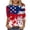 XDZJLR-White, variant on XDZJLR T Shirts For Women 4Th Of July 250Th Anniversary 3/4 Sleeve Casual T Shirt Fashion Patriotic Graphic Round Neck Top Comfortable Tee Tshirts S-Xxxl
