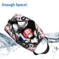thumbnail image 6 of Goofa Black Snake Printed Toiletry Bag with Handle,Large Capacity Travel Makeup Cosmetic Bag for Women, Carry on Airport Airline Compliant Bag, 6 of 9