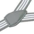 thumbnail image 3 of Buyless Fashion Adjustable 2 Pack Suspenders for Kids Toddlers Baby Elastic Solid Color 1 Inch - Y Back Design - 5102-2-Gray-White-Stripe-26, 3 of 7