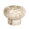 thumbnail image 3 of Bloomingville Small Round Marble Tealight Holder, Beige, 3 of 5