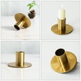 thumbnail image 3 of Nestingho 3Ud Soportes De Velas Vintage En Hierro Dorado Para Ambientar Espacios, 3 of 8