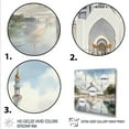 Designart "Elegance of White Emirates Mosque Sheikh Zayed II" Spiritual