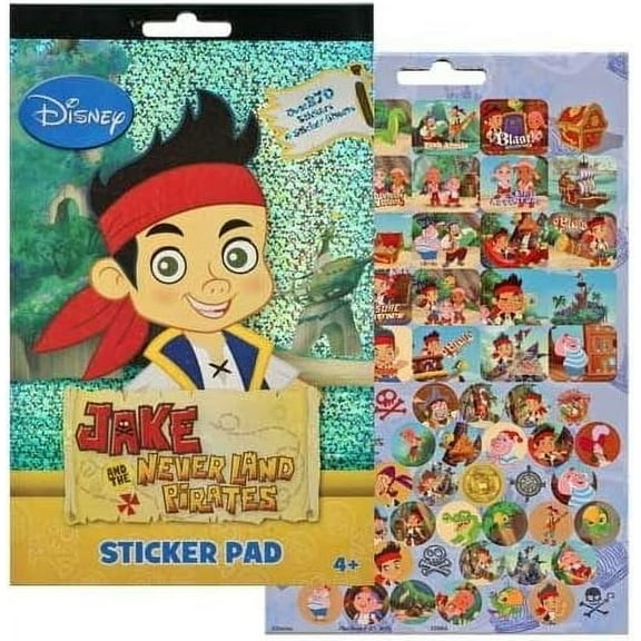 Jake and The Never Land Pirates 4 Sticker Sheets Over 270 Stickers