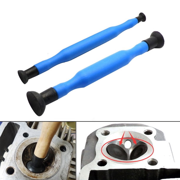 Desde China 2 varillas de pulido de válvulas con agarre de plástico y ventosa for válvulas de motor de cilindro de motocicleta y automóvil, herramienta de pulido de polvo.