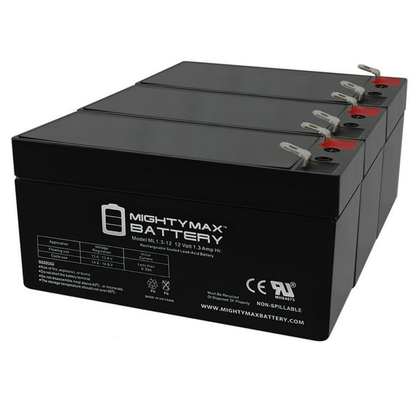 12V 1.3Ah Batterie de Remplacement pour XNB SN12001.3 - Pack de 3