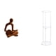 thumbnail image 1 of Figura del pensador abstracto,Estatua de Pensador Abstracto,Arte,Decoración para el Hogar,Figura humana decorativa para estantería de oficina coleccionable,Mesa auxiliar redonda,Mesa auxiliar, 1 of 8