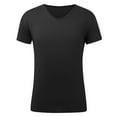 thumbnail image 4 of Men's Summer V Neck T Shirt Slim Fit Casual Short Sleeve Soft Breathable Lightweight Comfortable Stylish Tee for Daily Wear Men's Tops T-Shirt Casual Crew Neck Loose, 4 of 5