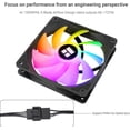 thumbnail image 3 of Thermalright TL-C12C-S X3 CPU Fan 120mm ARGB Case Cooler Fan, 4pin PWM Silent Computer with S-FDB Bearing Included, up to 1550RPM Cooling Fan（3 Quantities）, 3 of 7