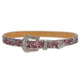thumbnail image 3 of Kids 1 1/8" (28 mm) Western Cowgirl Rhinestone Sparkling Mesh Belt, 3 of 4