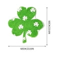 thumbnail image 5 of Tyidzon St. Patrick's Day Green Shamrock Bathroom Rug, Shamrocks Washable Non Slip Decorative Doormat, Soft Absorbent Shower Mat for Bathroom Indoor Outdoor Entrance, 5 of 6