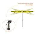 thumbnail image 2 of ACEGOSES 10 x 6.5ft LED Rectangle Outdoor Patio Deck Market Outside Table Umbrellas with Non-Fading Polyester Canopy,Yellow, 2 of 8