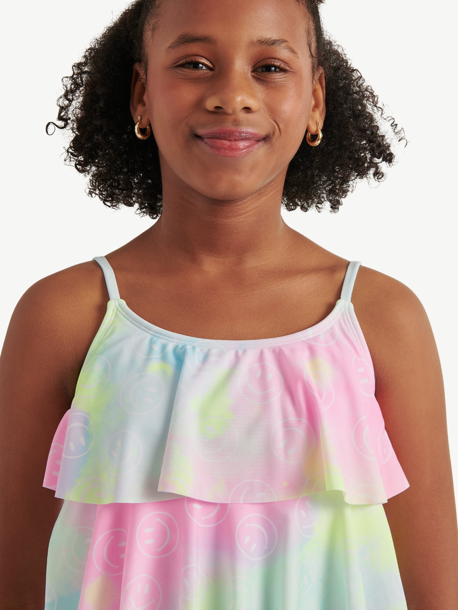Justice Girls 2 piece Ruffle Tankini Swimsuit, sizes XS-XL