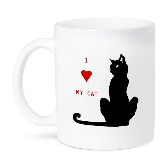 3dRose, I Love My Cat, 15oz Mug