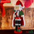 thumbnail image 2 of Ornativity Santa Nutcracker 13.5" - Holiday Wooden Nutcracker Santa Figure Home Decoration, 2 of 6