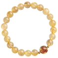 thumbnail image 1 of pulsera En Pierre Naturelle, Pulsera En Cristal Jaune 8mm, Pulsera Lastique, Bijoux En Pierre Prcieuse, 1 of 4