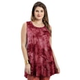 thumbnail image 4 of VEPKUL Plus Size Tank Tops for Women Sleevelss Tunic Casual Summer Clothes Swing Shirts T11-WineRed_4X, 4 of 6