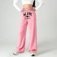 thumbnail image 2 of WMQPNNS Girl's Baggy Sweatpants Straight Leg Joggers Pants Sweatpants for Girls 14-16 Prints Drawstring Workout Pants with Pockets Clothes for Girls, Size 4-5 Years, Pink, 2 of 4