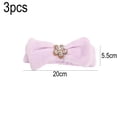 thumbnail image 2 of Diadema de spa - Paquete de 3 bandas para el cabello con lazo para mujer Maquillaje facial Banda para la cabeza Envolturas para la cabeza para ducha Lavado de cara MFZFUKR BST3005049-3, 2 of 5
