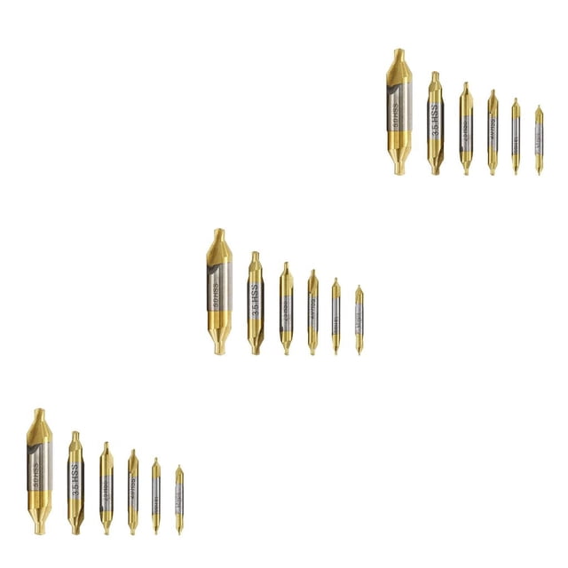 paramount 6PCS/Set Center Drills 1.0-5.0mm Woodworking Metalworking Hole Bits High-speed Steel Countersinking Construction Tools Type 2 3Set