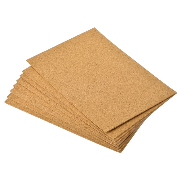 8 Paquete de Hojas de Corcho Autoadhesivas de Tamaño A4 2mm de Grosor 8.3 X 11.8 Hojas Rectangulares de Corcho para Posavasos Hechos a Mano y Manualidades DIY
