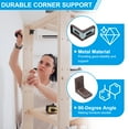 thumbnail image 3 of Uxcell Metal Corner Braces L-Shape Bracket Right Angle Board Holder Brown, 3 of 7
