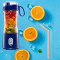 thumbnail image 4 of Exprimidor de Eléctrico USB Licuadoras de Tamaño Pequeño Procesadores de Alimentos Taza de Exprimidor Mezcdor de Portátil para Gimnasi Azul perfecl Exprimidor eléctrico de frutas, 4 of 7
