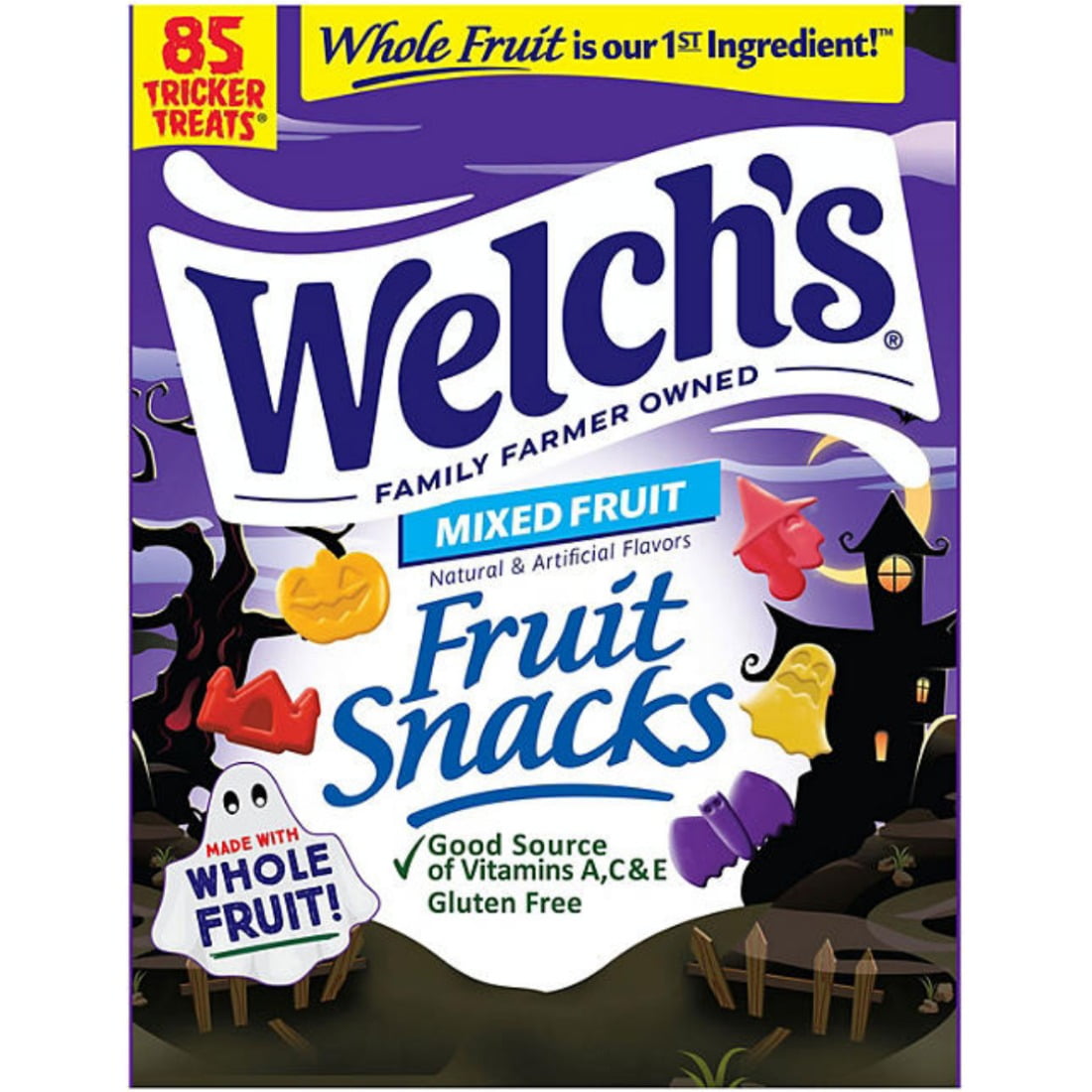 Fruit Snacks Welch's Gummy flavor, 72 ounce individually packaged assorted healthy snacks, Halloween snacks Fruit Snacks Welch's gummy flavor