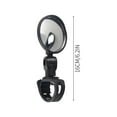 thumbnail image 3 of Universal Bicycle Rearview Mirror - 360° Adjustable for Electric Bikes & Scooters, Short Pole Design with Wide-Angle View, 3 of 7