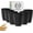 Black, variant on Homienly 4-Pack 12 oz Wheat Straw Cups, Unbreakable, Microwave & Dishwasher Safe, Beach
