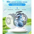 thumbnail image 2 of Máquina de burbujas Joyfuture recargable con rotación de 360° para niños, 2 of 9