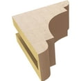 thumbnail image 6 of 3"W x 6"D x 6"H Classic New Brighton Rough Cedar Woodgrain TimberThane Corbel, Primed Tan, 6 of 6