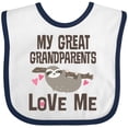 thumbnail image 3 of Inktastic My Great Grandparents Love Me Sloth Boys or Girls Baby Bib, 3 of 4