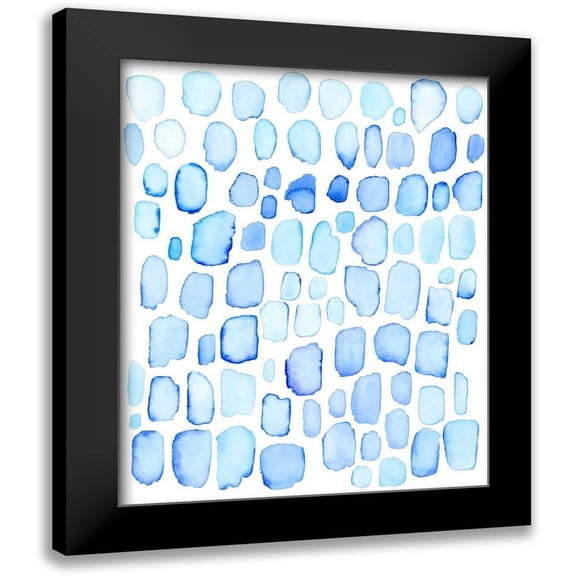 Popp, Grace 12x14 Black Modern Framed Museum Art Print Titled - Ice Cubes I