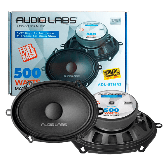 Medio Rango para Open Show Audio Labs ADL-57MR2 500 Watts Max 5Ã7 Pulgadas 250 Watts RMS (Venta indi Audio Labs ADL-57MR2