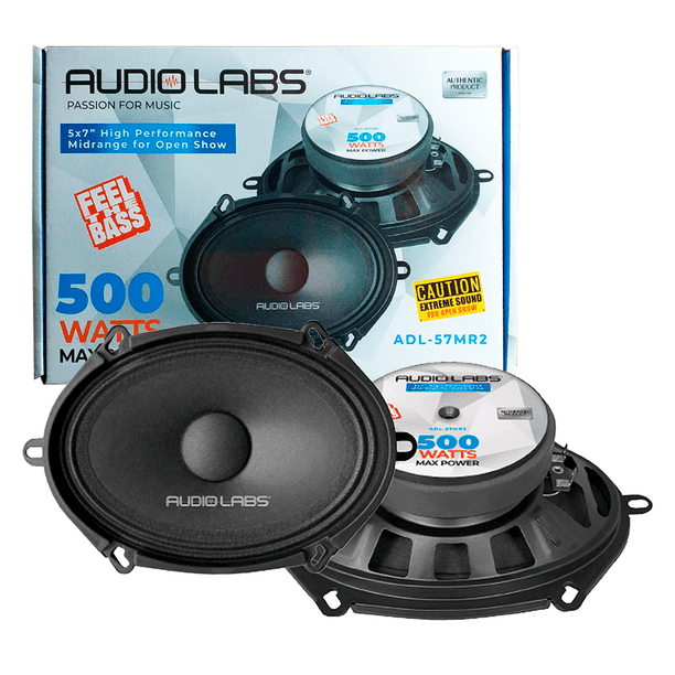 Medio Rango para Open Show Audio Labs ADL-57MR2 500 Watts Max 5Ã7 Pulgadas 250 Watts RMS (Venta indi Audio Labs ADL-57MR2