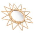 thumbnail image 2 of Woven Mirror 30X30X3CM Vintage Mirror Ideal For Bathroom And Living Room 1Set, 2 of 3