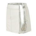 thumbnail image 6 of vigerkar Women Basic High Waisted Mini Party Bodycon Leather Short Skirt White, S, 6 of 9