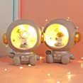 thumbnail image 4 of Gwong Juguete Ahorro de la decoración del banco Luminoso resina ornamental para niños Astronauta Piggy Bank para la mesa de noche Gwong 30013049, 4 of 6