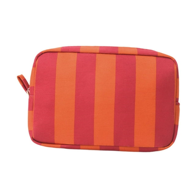 Neceser portátil de viaje para cosméticos, neceser para mujer, artículos de uso diario Rojo naranja