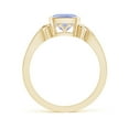 thumbnail image 2 of Angara Natural 1.05 Ct. Tanzanite Solitaire Ring in 14K Yellow Gold for Women (Ring Size: 12), 2 of 9